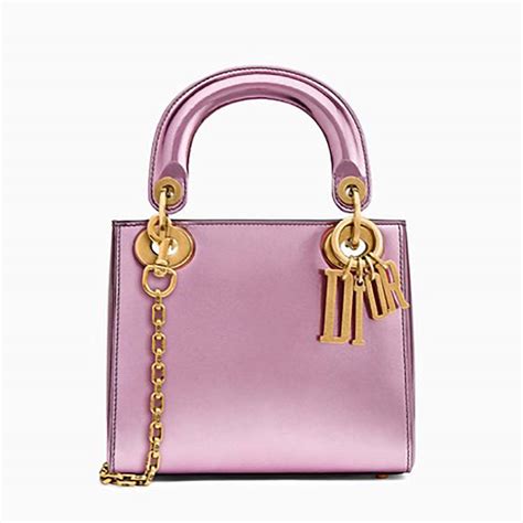 lady dior metallic pink|mini lady dior velvet bag.